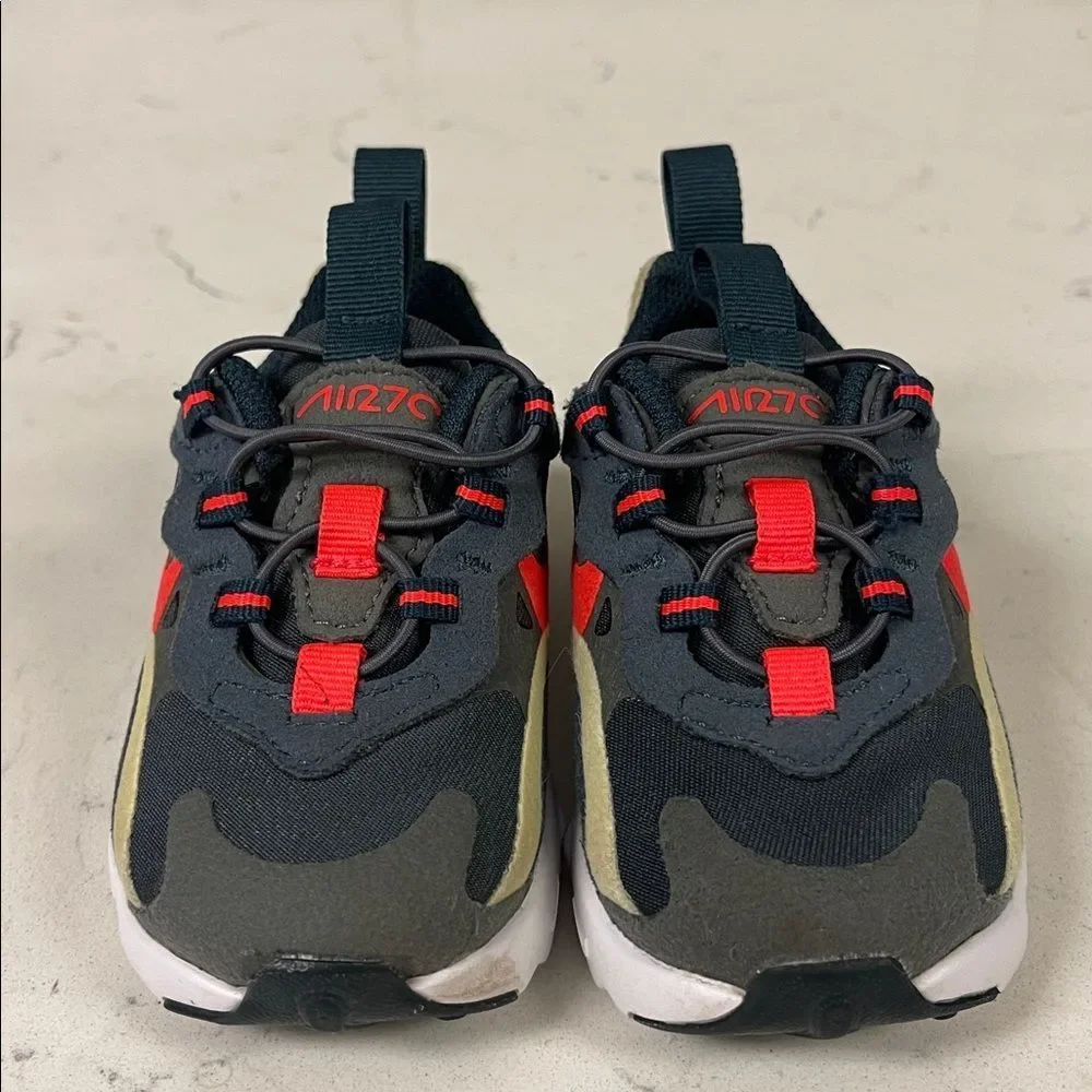 Nike Air Max 270 RT (TD) CD2654-015 Size 4C Iron Grey / Bright Crimson